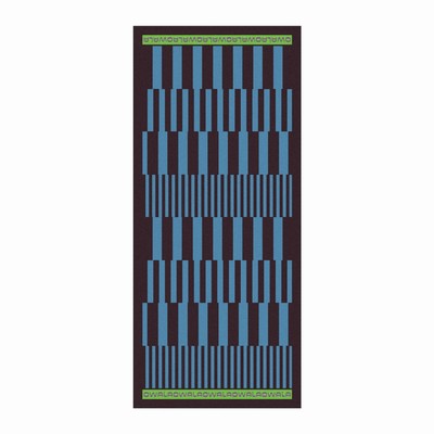 Owala Polyester Beach Towels Black/Blue | 2706-GIHFX